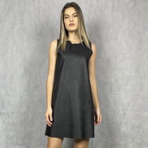 Γυναικείο Φόρεμα Μίνι Δερματίνη